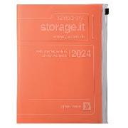 MARK'S 2023/2024 Taschenkalender A5 vertikal, Storage it // Orange