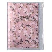 MARK'S 2023/2024 Taschenkalender A6 vertikal, Flower Pattern // Pink