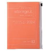 MARK'S 2023/2024 Taschenkalender B6 vertikal, Storage it // Orange