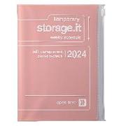 MARK'S 2023/2024 Taschenkalender B6 vertikal, Storage it // Pink