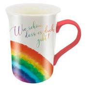 Regenbogen-Tasse »Wie schön, dass es dich gibt«