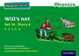 Read Write Inc. Phonics: Will's net (Green Set 1A Storybook 3)