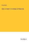 Index to Gmelin's Handbook of Chemistry