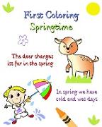 First Coloring Springtime