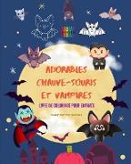Adorables chauve-souris et vampires | Livre de coloriage pour enfants | Dessins joyeux de créatures affables de la nuit