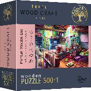 Holz Puzzle 500+1 - Schätze auf dem Dachboden