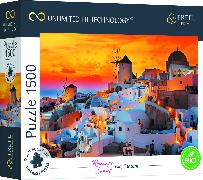 UFT Puzzle - Romantic Sunset: Santorini