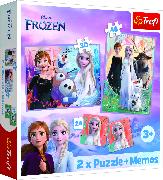 2 in 1 Puzzles + Memos - Disney Frozen 2