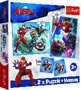 2 in 1 Puzzles + Memos - Avengers