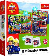 2 in 1 Puzzles + Memos - Feuerwehrmann Sam
