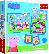 2 in 1 Puzzles + Memos - Peppa Pig