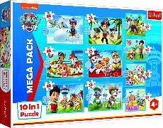 10 in 1 Puzzle - Paw Patrol