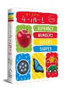 My First 4 in 1 Alphabet Numbers Colours Shapes: Padded Board Books