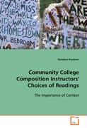 Community College Composition Instructors' Choices ofReadings