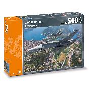 500 Teile Puzzle F/A-18C Hornet über Lugano