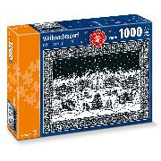 1'000 Teile Puzzle Weihnachtsdorf Scherenschnitt
