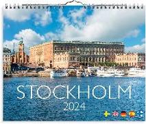 Burde Wandkalender Stockholm 2024