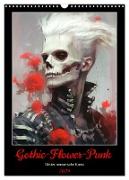 Gothic-Flower-Punk. Düster-romantische Kunst (Wandkalender 2024 DIN A3 hoch), CALVENDO Monatskalender