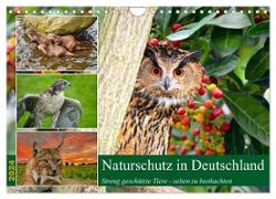 Naturschutz in Deutschland (Wandkalender 2024 DIN A4 quer), CALVENDO Monatskalender