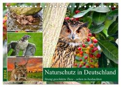 Naturschutz in Deutschland (Tischkalender 2024 DIN A5 quer), CALVENDO Monatskalender