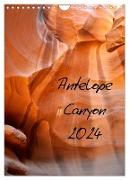 Antelope Canyon (Wandkalender 2024 DIN A4 hoch), CALVENDO Monatskalender