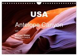 USA ¿ Antelope Canyon (Wandkalender 2024 DIN A4 quer), CALVENDO Monatskalender