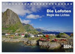 Die Lofoten - Magie des Lichtes (Tischkalender 2024 DIN A5 quer), CALVENDO Monatskalender