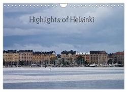 Highlights of Helsinki (Wandkalender 2024 DIN A4 quer), CALVENDO Monatskalender