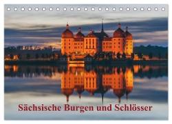 Sächsische Burgen und Schlösser (Tischkalender 2024 DIN A5 quer), CALVENDO Monatskalender