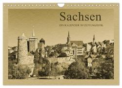 Sachsen (Wandkalender 2024 DIN A4 quer), CALVENDO Monatskalender