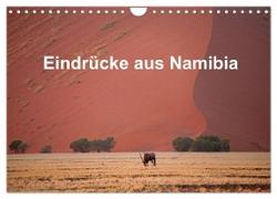 Eindrücke aus Namibia (Wandkalender 2024 DIN A4 quer), CALVENDO Monatskalender