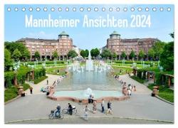 Mannheimer Ansichten 2024 (Tischkalender 2024 DIN A5 quer), CALVENDO Monatskalender