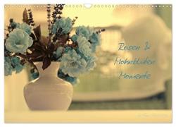 Rosen und Mohnblüten Momente Schweizer Edition (Wandkalender 2024 DIN A3 quer), CALVENDO Monatskalender