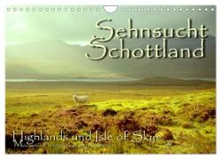 Sehnsucht Schottland (Wandkalender 2024 DIN A4 quer), CALVENDO Monatskalender