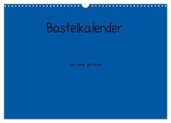 Bastelkalender - Blau (Wandkalender 2024 DIN A3 quer), CALVENDO Monatskalender