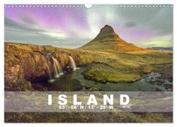 ISLAND 63° - 66° N / 13° - 25° W (Wandkalender 2024 DIN A3 quer), CALVENDO Monatskalender
