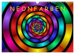 Neonfarben (Wandkalender 2024 DIN A3 quer), CALVENDO Monatskalender