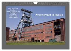 Zeche Ewald in Herten (Wandkalender 2024 DIN A4 quer), CALVENDO Monatskalender