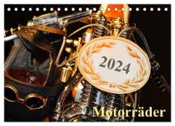 Motorräder (Tischkalender 2024 DIN A5 quer), CALVENDO Monatskalender