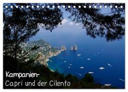 Kampanien ¿ Capri und der Cilento (Tischkalender 2024 DIN A5 quer), CALVENDO Monatskalender