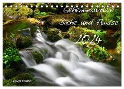 Geheimnisvolle Bäche und Flüsse (Tischkalender 2024 DIN A5 quer), CALVENDO Monatskalender