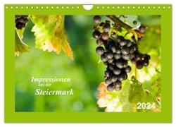 Impressionen aus der Steiermark (Wandkalender 2024 DIN A4 quer), CALVENDO Monatskalender