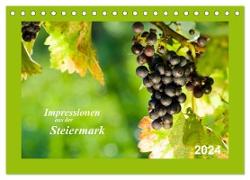 Impressionen aus der Steiermark (Tischkalender 2024 DIN A5 quer), CALVENDO Monatskalender