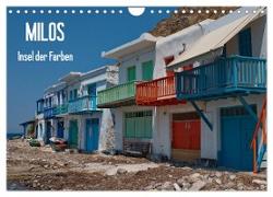 Milos, Insel der Farben (Wandkalender 2024 DIN A4 quer), CALVENDO Monatskalender
