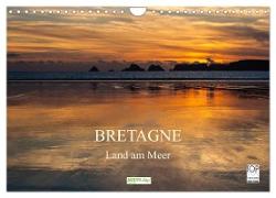 Bretagne - Land am Meer (Wandkalender 2024 DIN A4 quer), CALVENDO Monatskalender