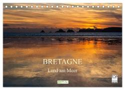 Bretagne - Land am Meer (Tischkalender 2024 DIN A5 quer), CALVENDO Monatskalender