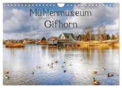 Mühlenmuseum Gifhorn (Wandkalender 2024 DIN A4 quer), CALVENDO Monatskalender