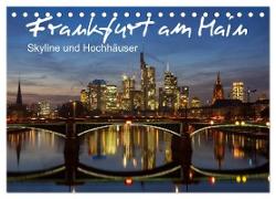 Frankfurt am Main - Skyline und Hochhäuser (Tischkalender 2024 DIN A5 quer), CALVENDO Monatskalender