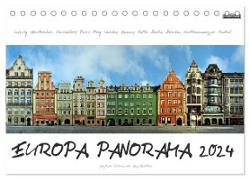 Europa Panorama 2024 (Tischkalender 2024 DIN A5 quer), CALVENDO Monatskalender