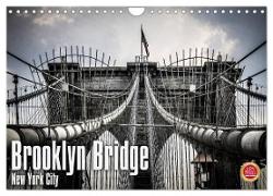 Brooklyn Bridge - New York City (Wandkalender 2024 DIN A4 quer), CALVENDO Monatskalender